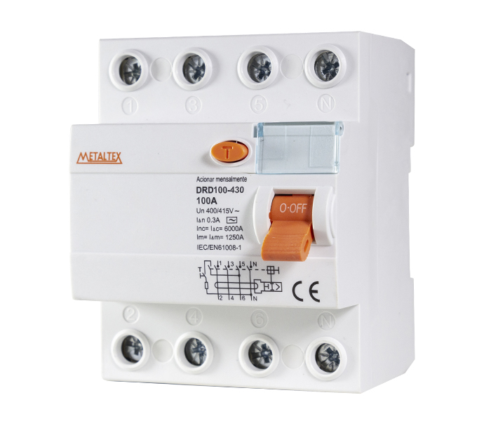 Interruptor Diferencial Tetrapolar - 300mA 100A
