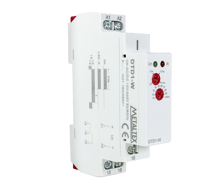 Relé Temporizador Analógico Retardo na Desenergização 12/240VCA/VCC - 1 REV
