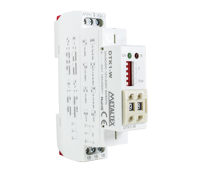 Relé Temporizador Digital Multifunção 12/240VCA/VCC - 1 REV
