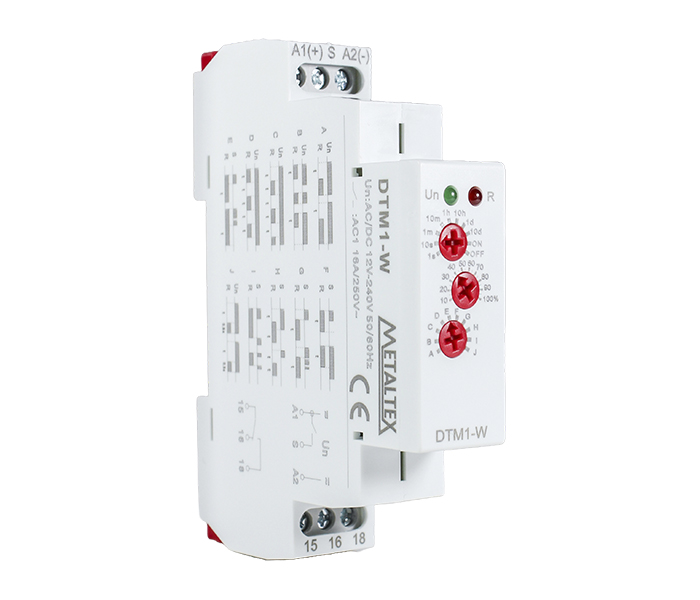Relé Temporizador Analógico Multifunção 12/240VCA/VCC - 1 REV
