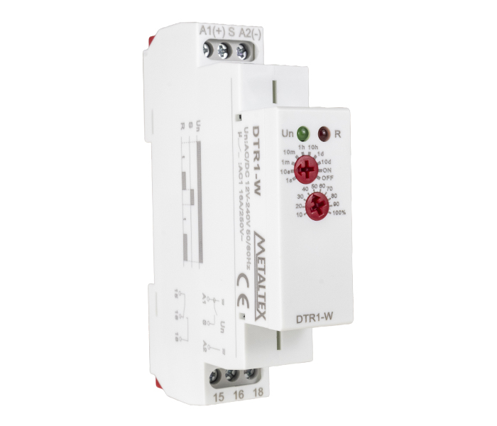 Relé Temporizador Analógico Retardo na Energização 12/240VCA/VCC - 1 REV