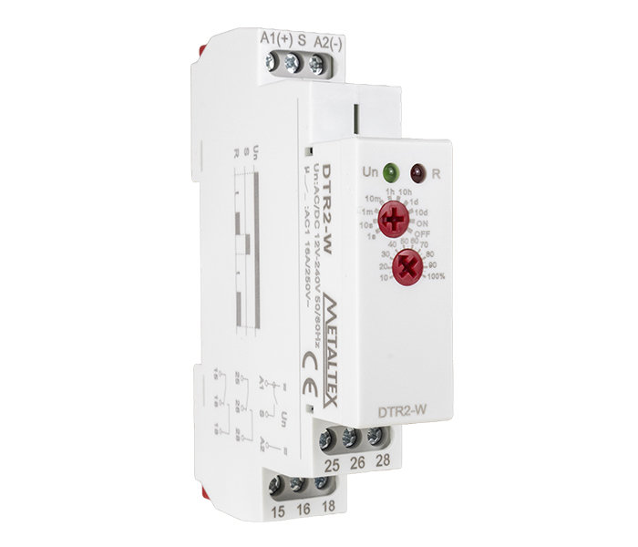 Relé Temporizador Analógico Retardo na Energização 12/240VCA/VCC - 2 REV