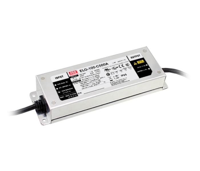 Fonte para LED Mean Well 100W Controle DALI - 100/205V 35-72V - IP65