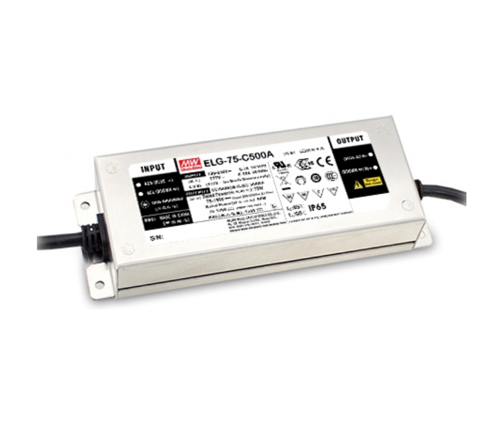 Fonte para LED Mean Well 75W Controle DALI - Dimmer - 100/305V 27-54V - 1400MA - IP65