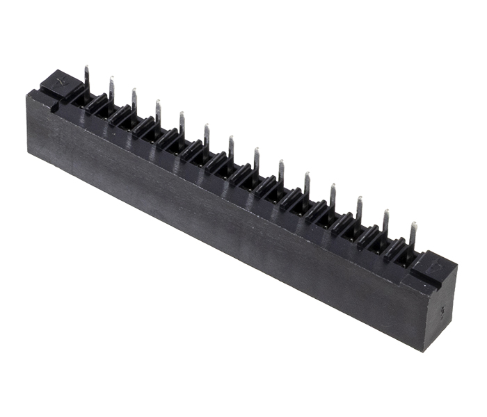 Conector para PCI Flexível - 14 Vias - 180 Graus - Contato Duplo - Passo 2,54mm