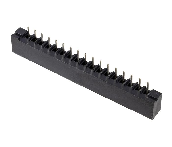 Conector para PCI Flexível - 17 Vias - 180 Graus - Contato Duplo - Passo 2,54mm