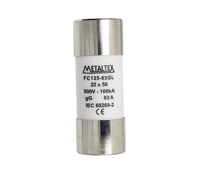 Fusível Cilíndrico GL/GG 22x58 - 63A