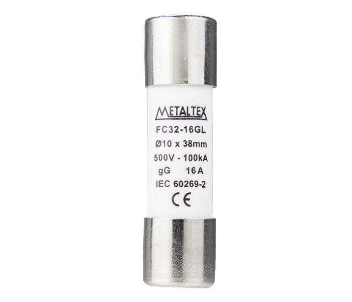 Fusível Cilíndrico GL/GG 10x38 - 16A