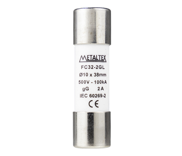 Fusível Cilíndrico GL/GG 10x38 - 2A 
