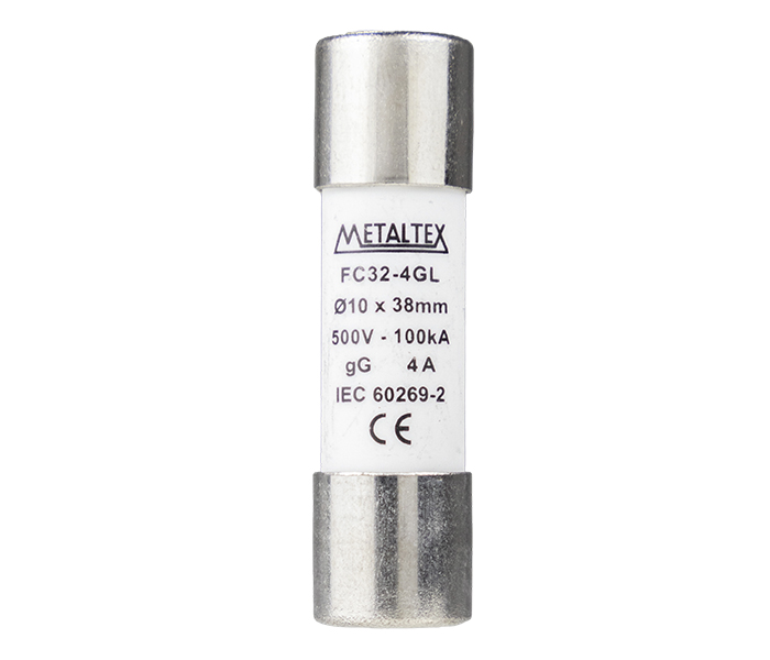 Fusível Cilíndrico GL/GG 10x38 - 4A 