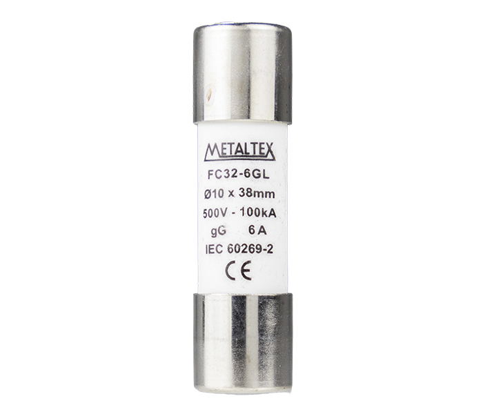 Fusível Cilíndrico GL/GG 10x38 - 6A 