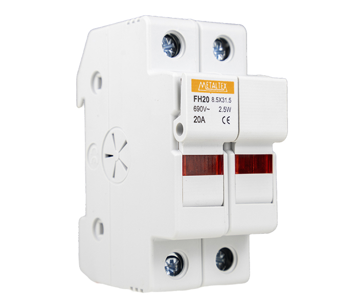 Porta Fusível Bipolar 8,5x31,5 Detecção Fusível Aberto - 20A