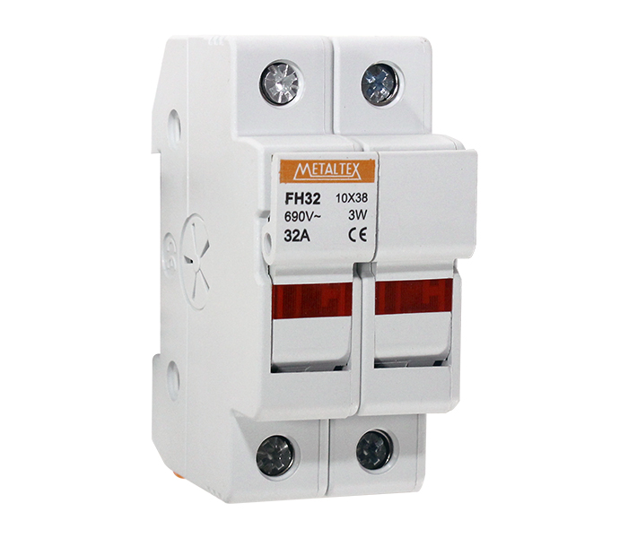 Porta Fusível Bipolar 10x38 Detecção Fusível Aberto - 32A