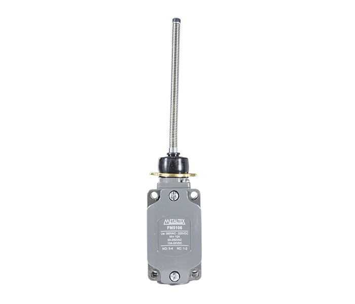 Chave Fim de Curso Atuador de Haste Flexível 380VCA - 220VCC - 1NA+1NF - 10A - 125VCA/5A - 250VCA
