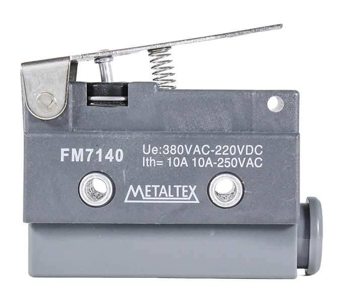 Chave Fim de Curso Atuador de Alavanca Curta 380VCA - 220VCC - 1 REV - 10A - 250VCA