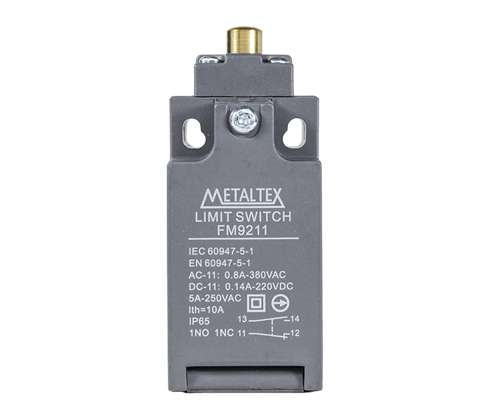 Chave Fim de Curso Atuador de Pino 380VCA - 220VCC - 1NA+1NF - 5A - 250VCA