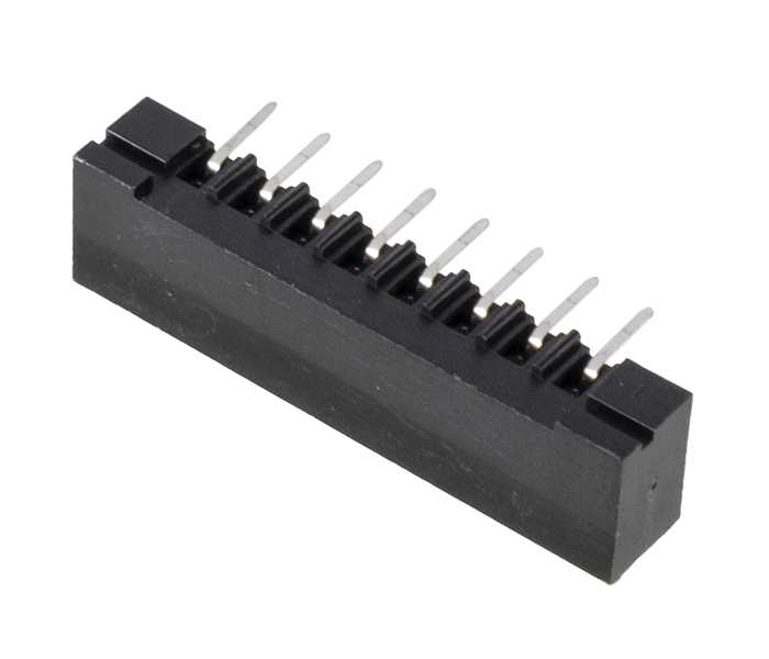 Conector para PCI Flexível - 8 Vias - 90 Graus - Contato Duplo - Passo 2,54mm