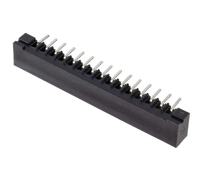 Conector para PCI Flexível - 15 Vias - 90 Graus - Contato Duplo - Passo 2,54mm