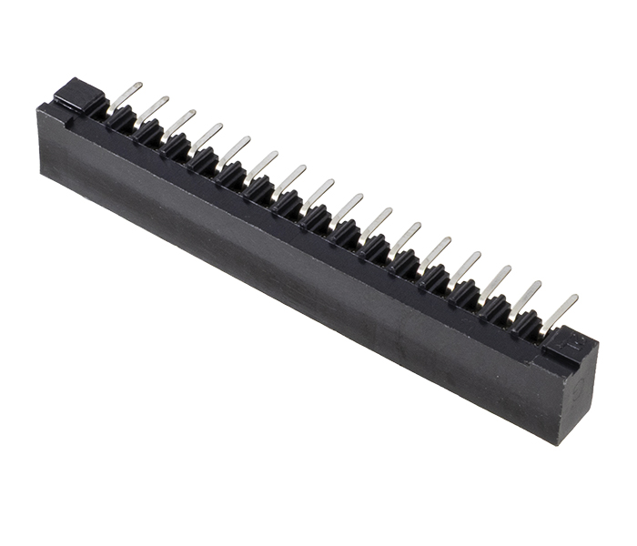 Conector para PCI Flexível - 16 Vias - 90 Graus - Contato Duplo - Passo 2,54mm