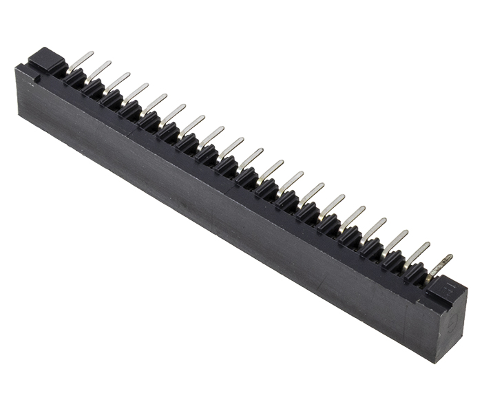 Conector para PCI Flexível - 19 Vias - 90 Graus - Contato Duplo - Passo 2,54mm