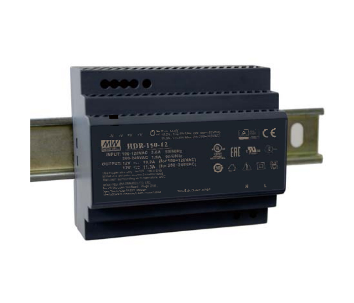Fonte Chaveada Mean Well 150W Montagem em Trilho DIN - 85/264V 24V-6A