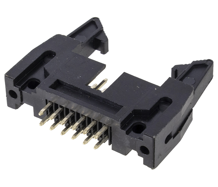 Conector Box Header com Ejetor - 12 Vias 2X6 - 180 Graus - Passo 2,54mm