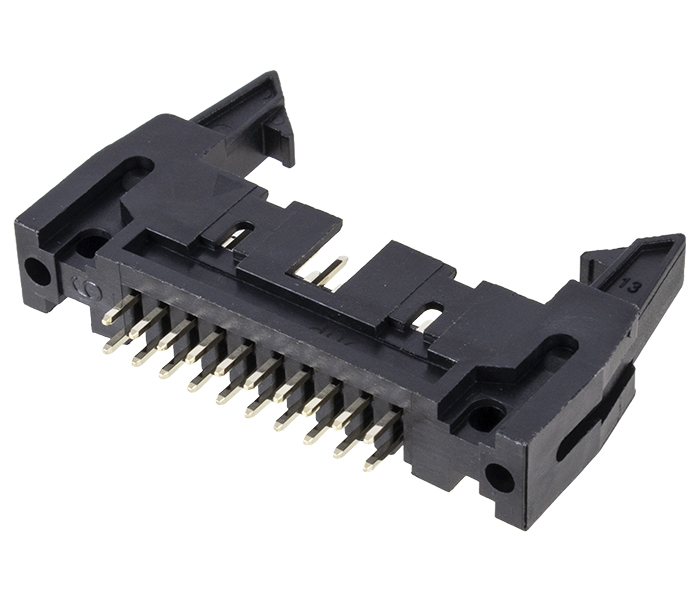 Conector Box Header com Ejetor - 20 Vias 2X10 - 180 Graus - Passo 2,54mm