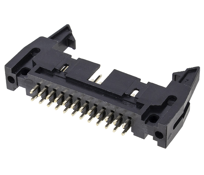 Conector Box Header com Ejetor - 24 Vias 2X12 - 180 Graus - Passo 2,54mm