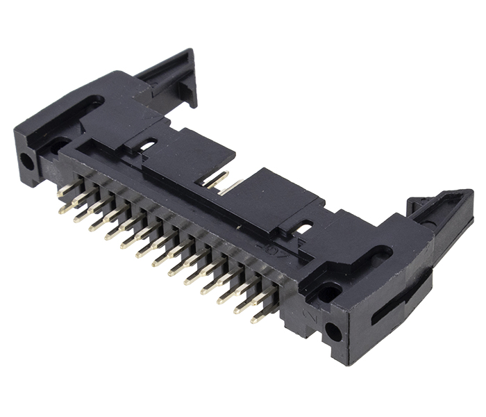 Conector Box Header com Ejetor - 26 Vias 2X13 - 180 Graus - Passo 2,54mm