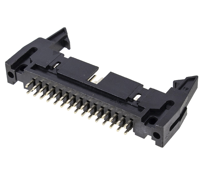 Conector Box Header com Ejetor - 30 Vias 2X15 - 180 Graus - Passo 2,54mm