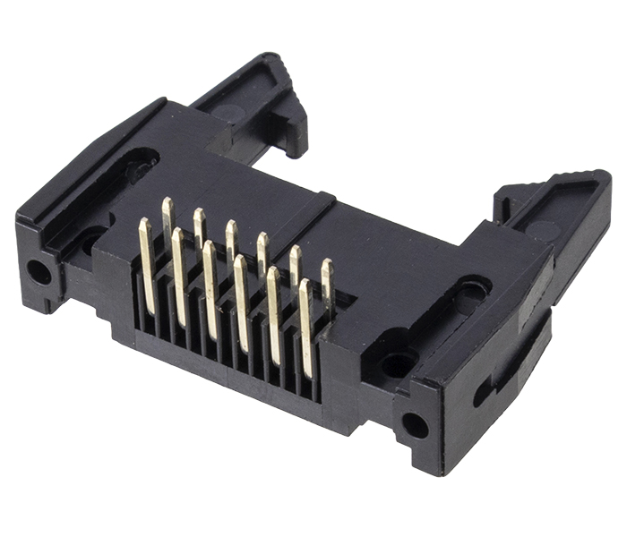 Conector Box Header com Ejetor - 12 Vias 2X6 - 90 Graus - Passo 2,54mm