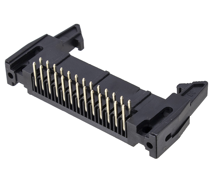Conector Box Header com Ejetor - 26 Vias 2X13 - 90 Graus - Passo 2,54mm