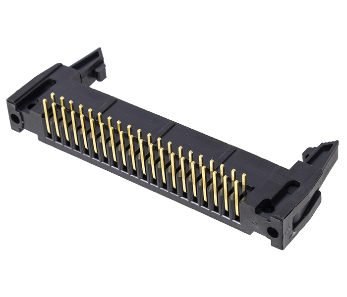 Conector Box Header com Ejetor - 40 Vias 2X20 - 90 Graus - Passo 2,54mm