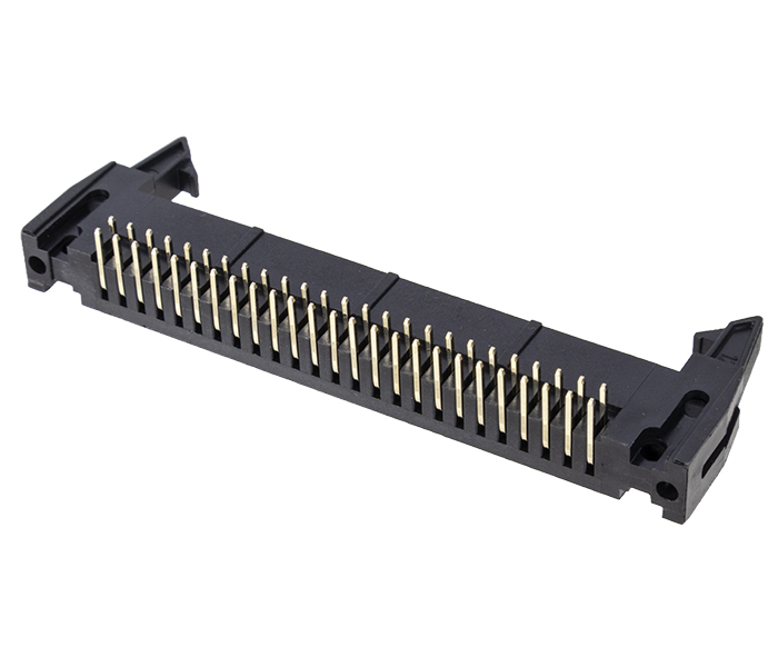 Conector Box Header com Ejetor - 50 Vias 2X25 - 90 Graus - Passo 2,54mm