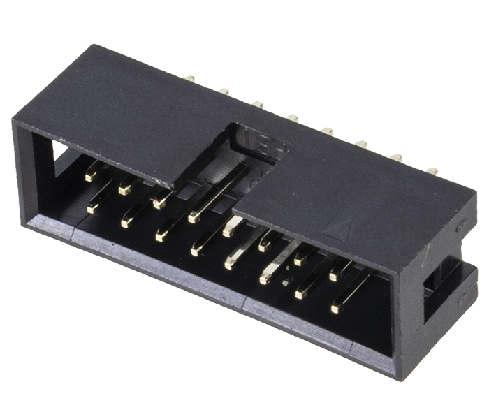 Conector Box Header sem Ejetor - 16 Vias 2X8 - 180 Graus - Passo 2,54mm