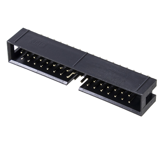 Conector Box Header sem Ejetor - 34 Vias 2X17 - 180 Graus - Passo 2,54mm