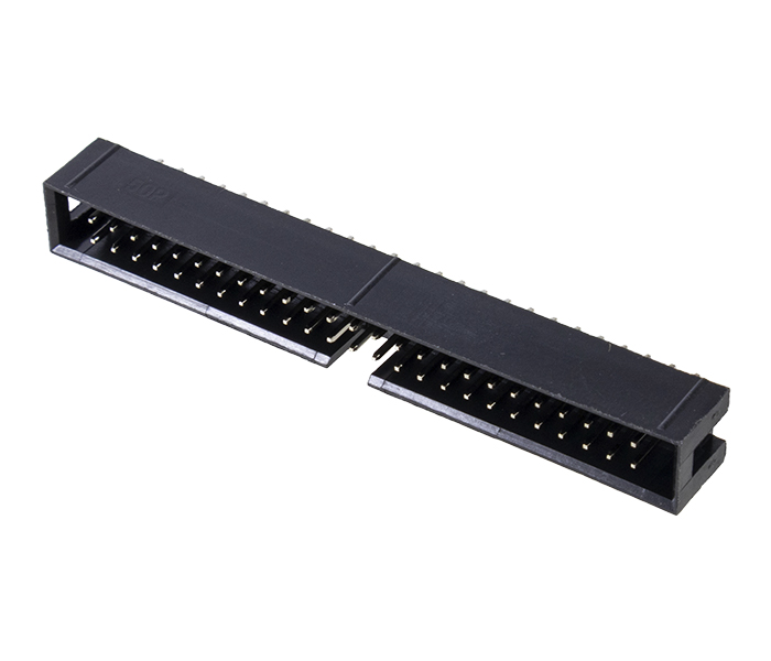 Conector Box Header sem Ejetor - 50 Vias 2X25 - 180 Graus - Passo 2,54mm