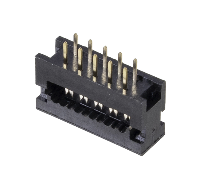 Conector IDC de Transição para PCI - Plugue - 10 Vias - 180 Graus - Passo 2,54mm