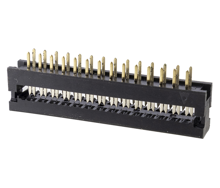 Conector IDC de Transição para PCI - Plugue - 28 Vias - 180 Graus - Passo 2,54mm