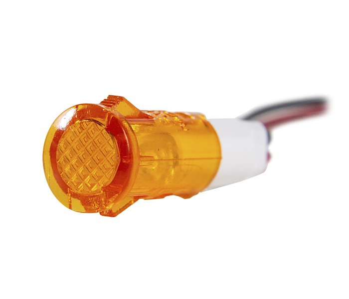 Sinalizador Miniatura LED 10mm - 24VCA/VCC - Amarelo
