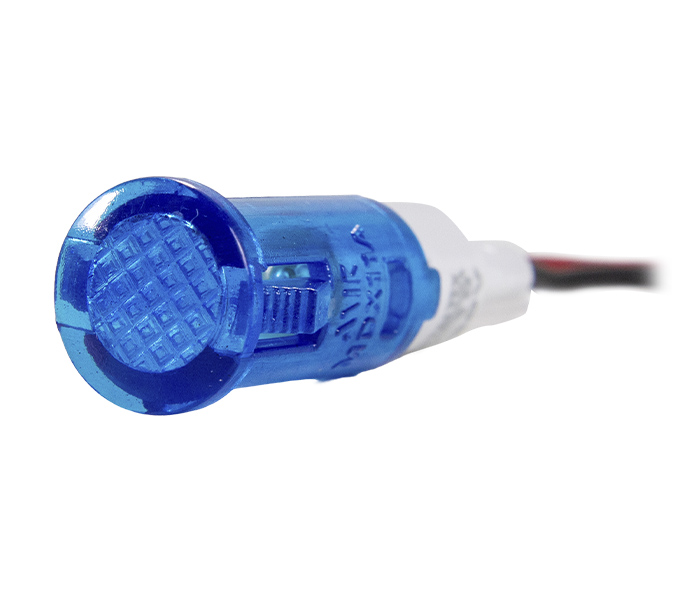 Sinalizador Miniatura LED 10mm - 12VCA/VCC - Azul