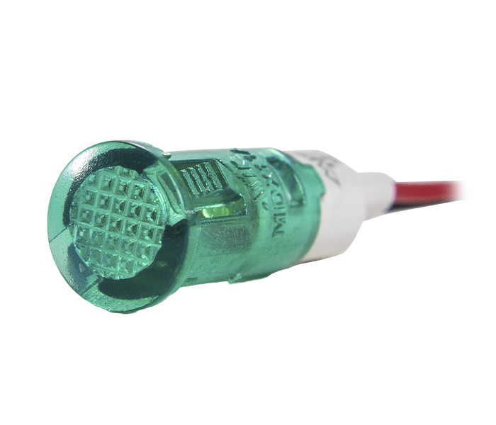 Sinalizador Miniatura LED 10mm - 12VCA/VCC - Verde