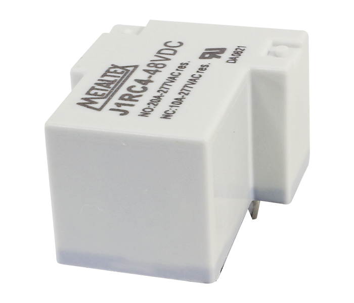 Relé Miniatura de Potência 1 REV - Bobina de 48VCC - Capacidade de 20A - Terminais para PCI