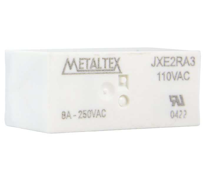 Relé Miniatura de Potência 1 REV - Bobina de 100VCA - Capacidade de 16A - Terminais para PCI