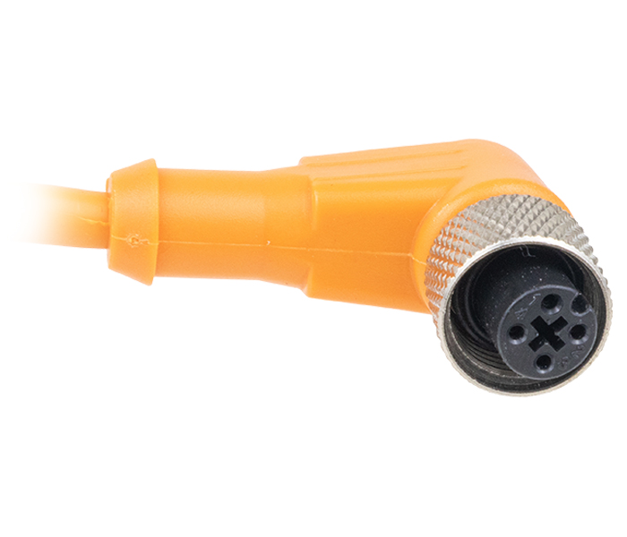 Cabo com Conector M12 90º 4 Pinos - 5m