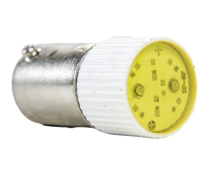 Lâmpada de LED para Soquete BA9S - 220VCA - Amarelo