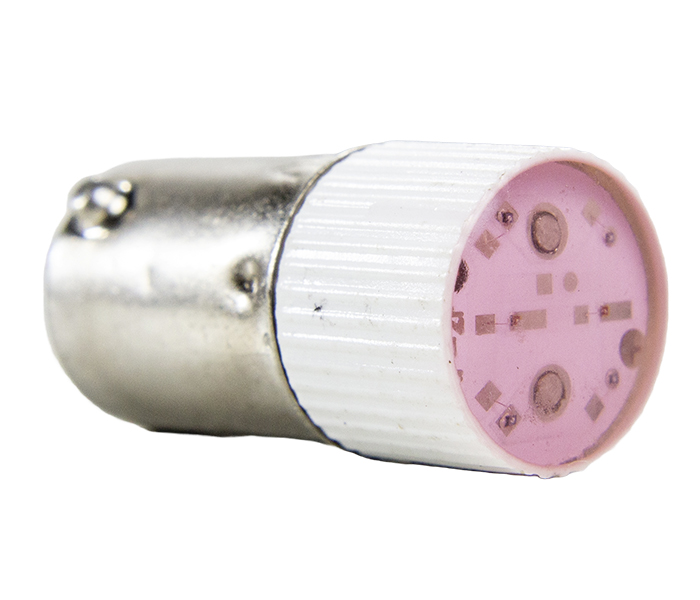 Lâmpada de LED para Soquete BA9S - 12VCA/VCC - Vermelho