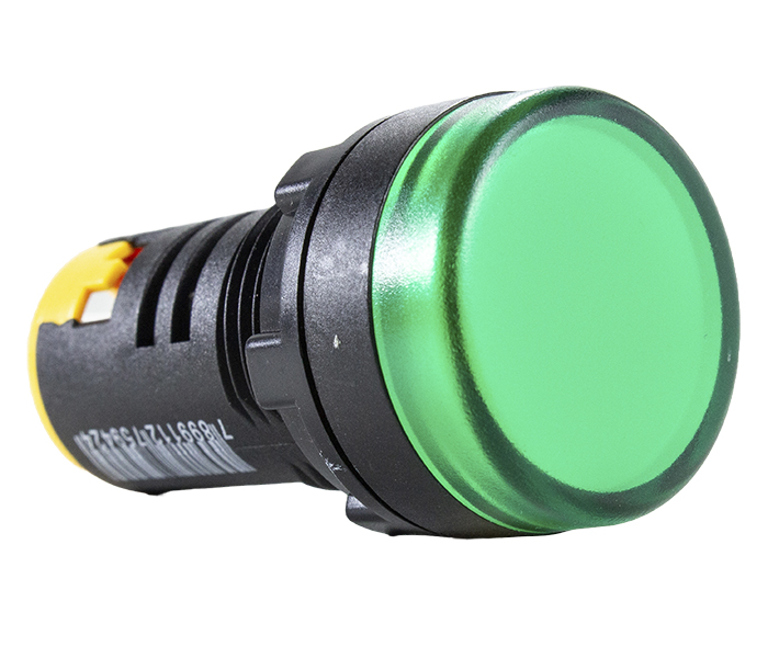 Sinalizador Redondo LED 22mm - 220VCA - Verde
