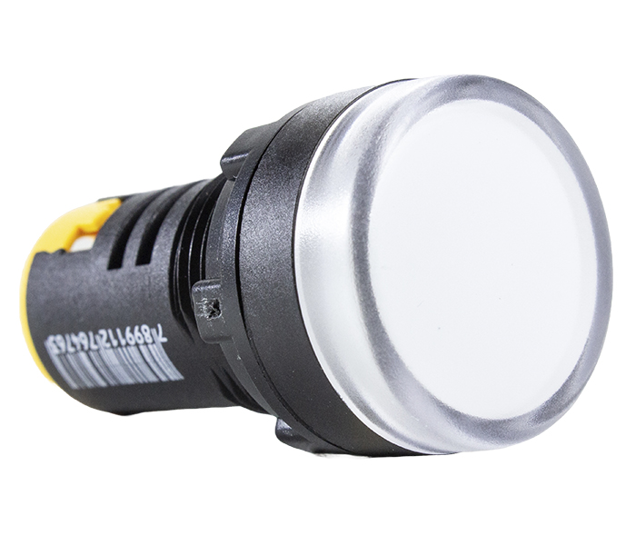 Sinalizador Redondo LED 22mm - 220VCA - Branco