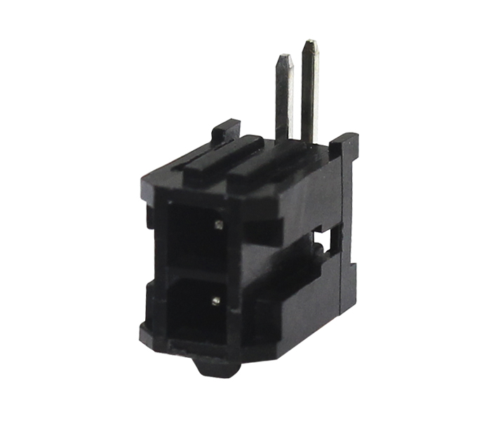 Conector Modular Subminiatura - Macho - 2 Vias - 90 Graus Liso - Passo 3,00mm 